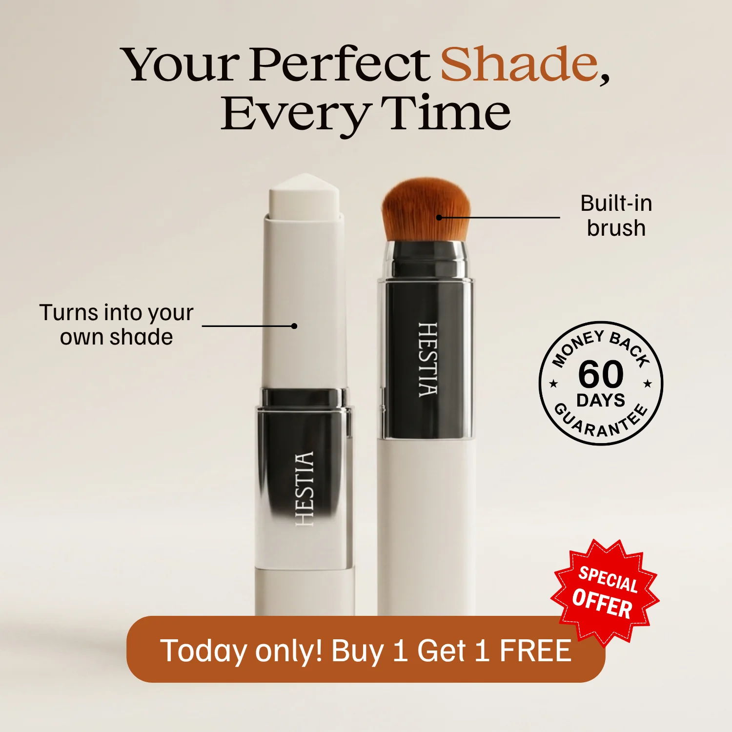 Color-Changing Foundation Sticks